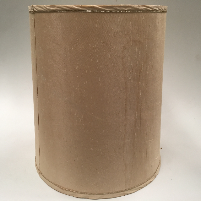 LAMPSHADE, 1960s 70s (Large) Beige w Stain